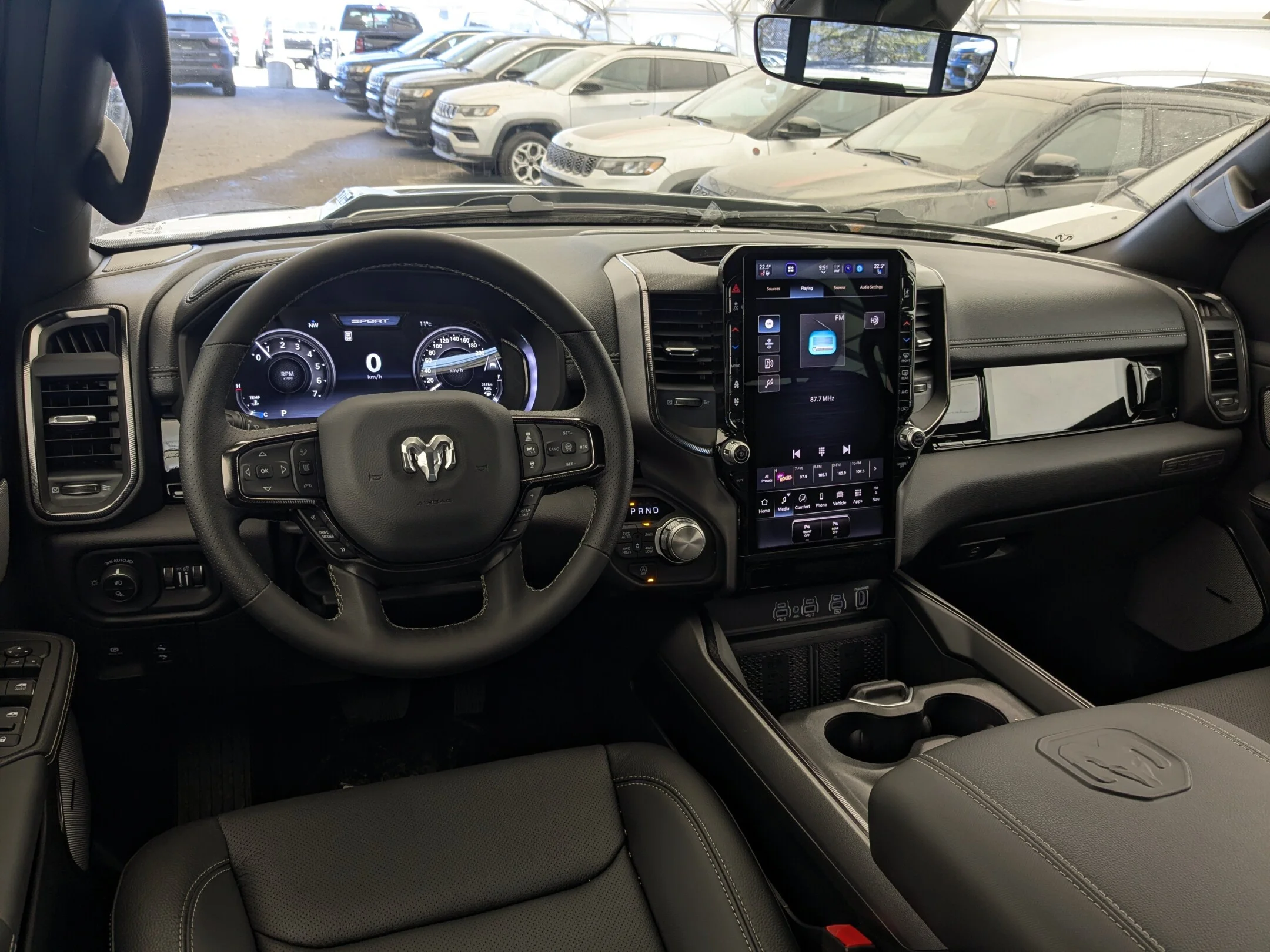 New 2026 White RAM Sport - - Night Edition - Level 1 Grp - Pano Sunroof - Harman/Kardon Audio & More! image 24