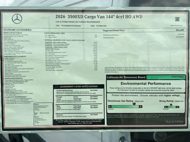 New 2026 Arctic White Mercedes-Benz Cargo 144 WB image 21