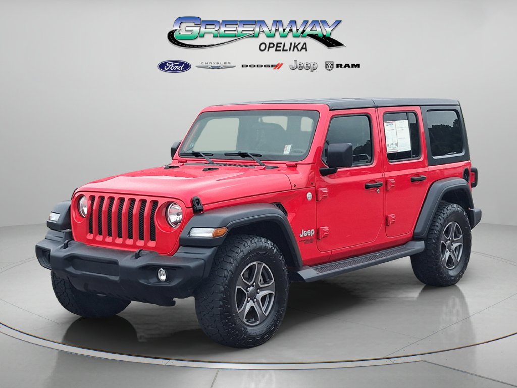 Used 2018 Red Jeep Unlimited Sport S image 3