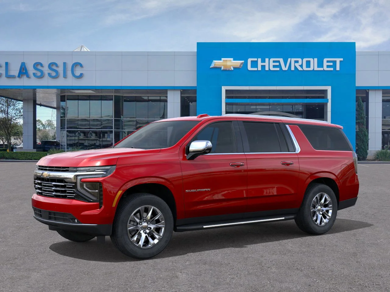 2026 Chevrolet Suburban Premier Red at Classic Elite Chevrolet Sugar Land