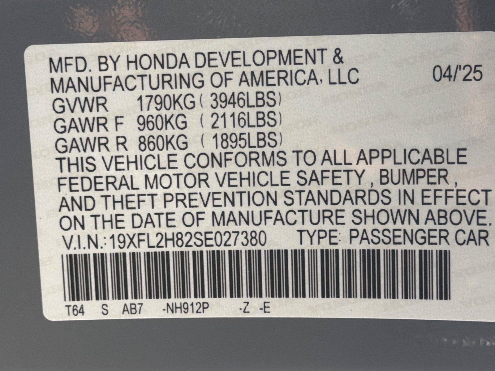 Used 2025 Urban Gray Pearl Honda Sport image 29