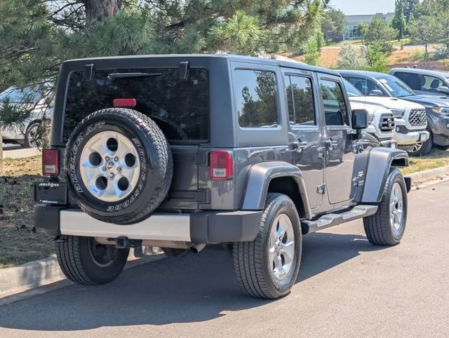 Used 2014 Crystal Metallic Jeep Unlimited Sahara image 3