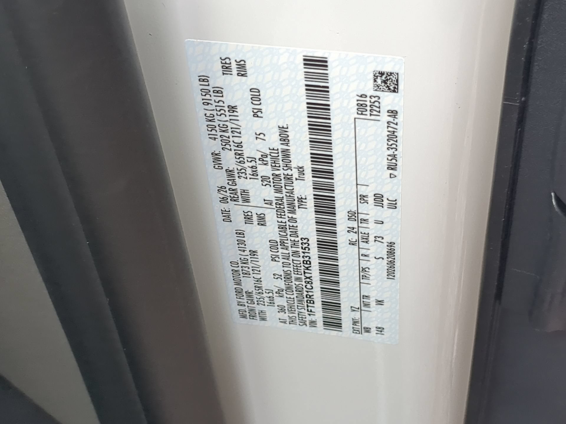 New 2026 Oxford White Ford Cargo Van image 65