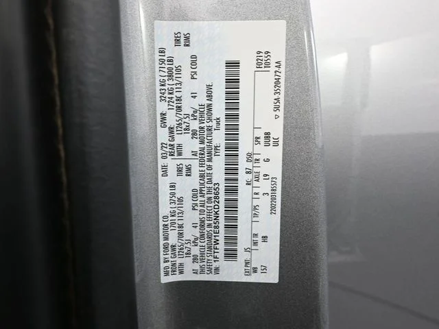 Used 2022 Silver Ford Lariat image 53