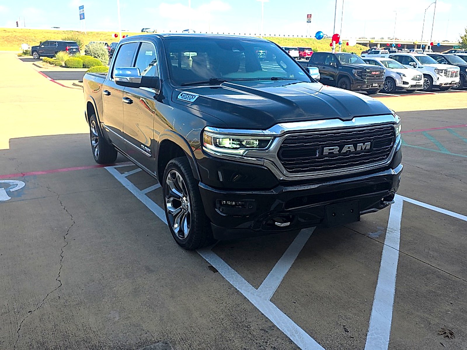 Used 2019 Diamond Black Crystal Pearlcoat Ram Limited Crew Cab 4x2 5