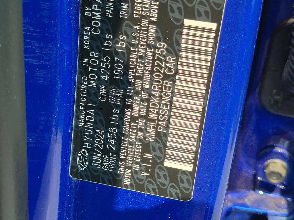 Used 2024 Blue Hyundai Base image 35