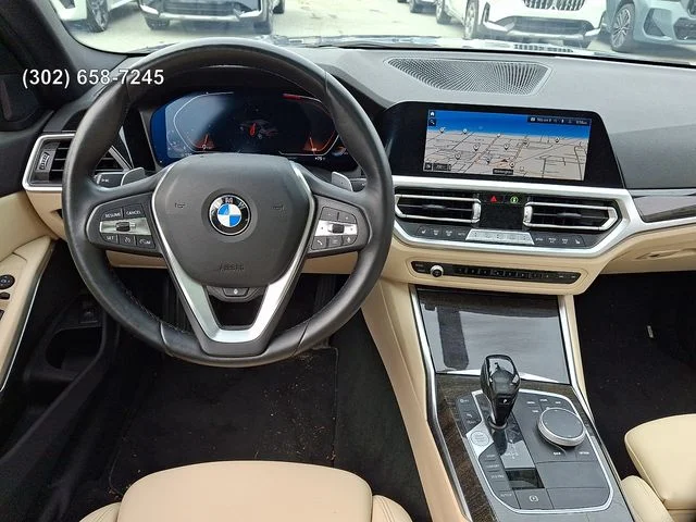 Used 2021 Blue Ridge Mountain Metallic BMW 330i xDrive image 10