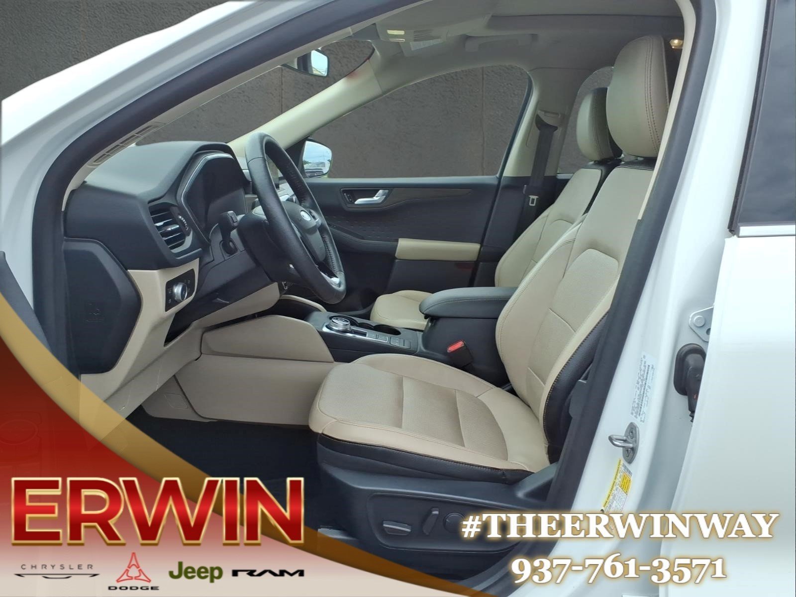 Used 2020 Star White Metallic Tri-Coat Ford Titanium image 13