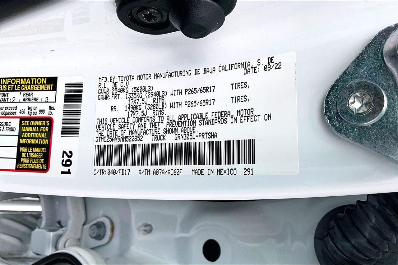 Used 2022 White Toyota TRD Sport image 22