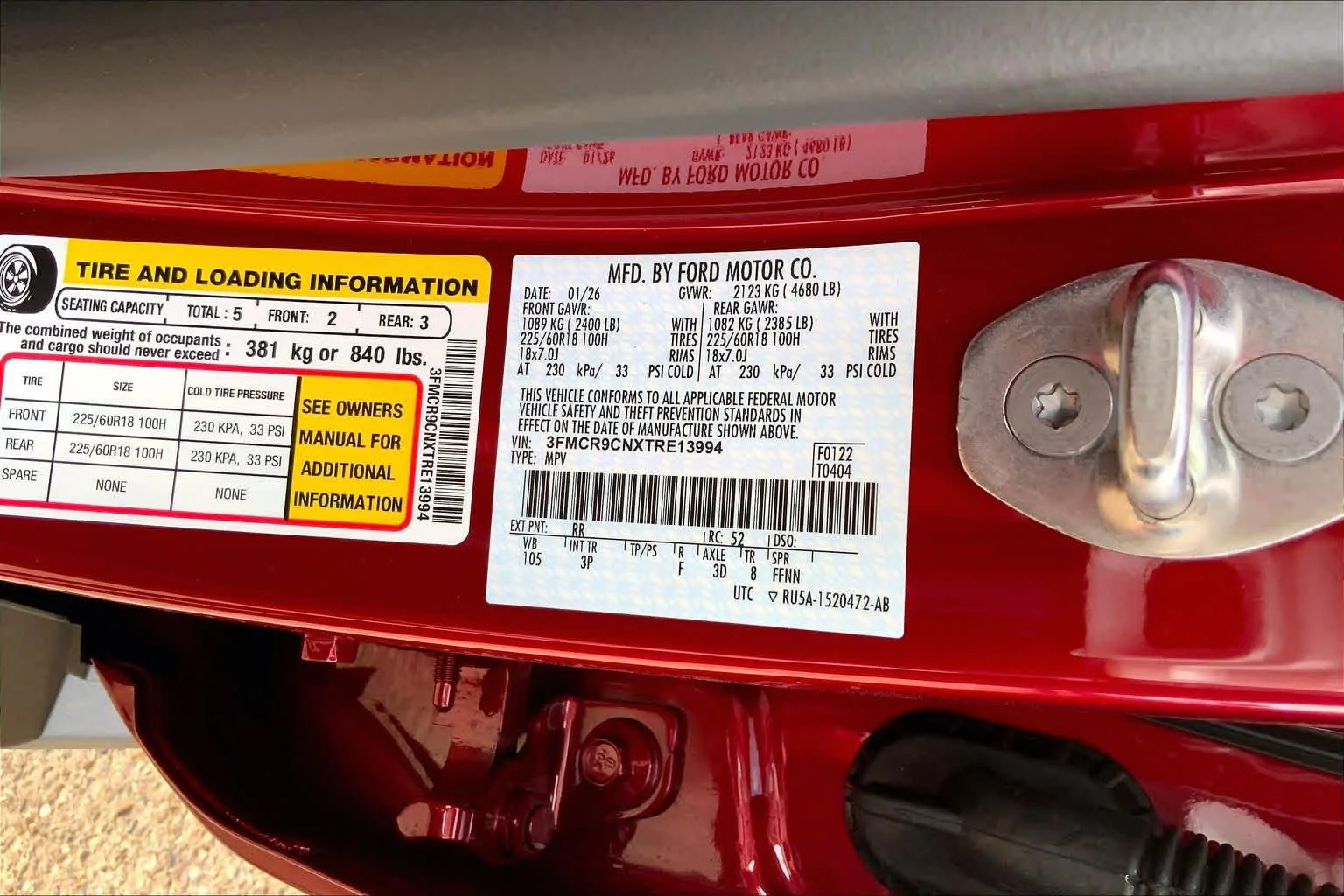 New 2026 Ruby Red Metallic Tinted Clearcoat Ford Outer Banks® image 21