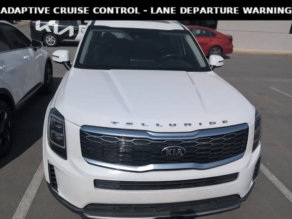 Used 2021 Glacial White Pearl Kia EX image 2