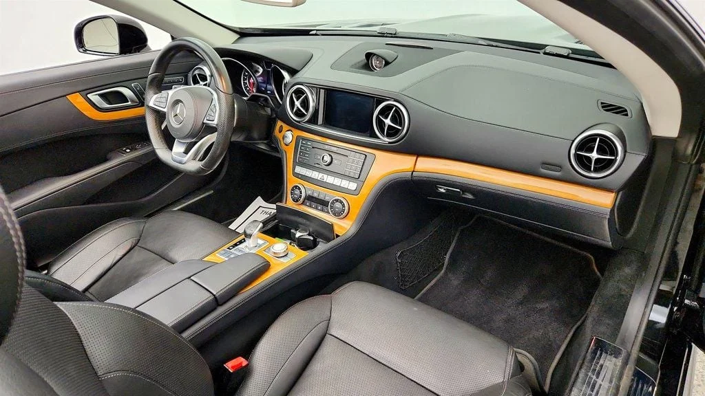 Used 2017 Black Mercedes-Benz SL 550 Roadster w/ Driver Assistance Pkg & MAGIC SKY CONTROL image 23