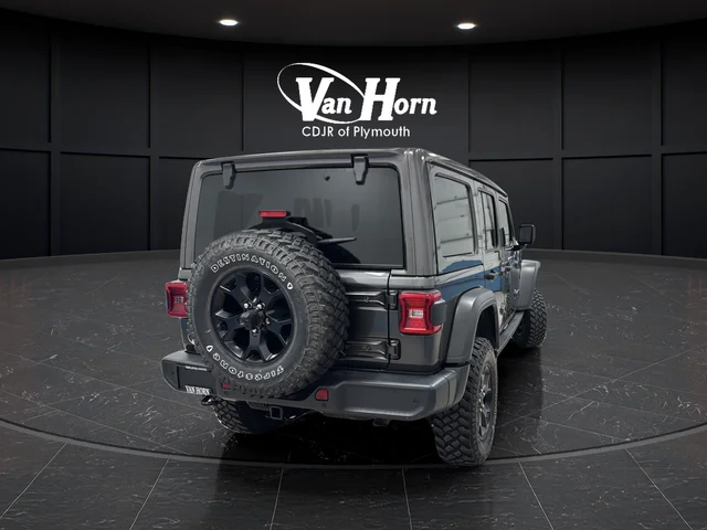 Used 2021 Granite Crystal Metallic Clearcoat Jeep Unlimited Willys image 8