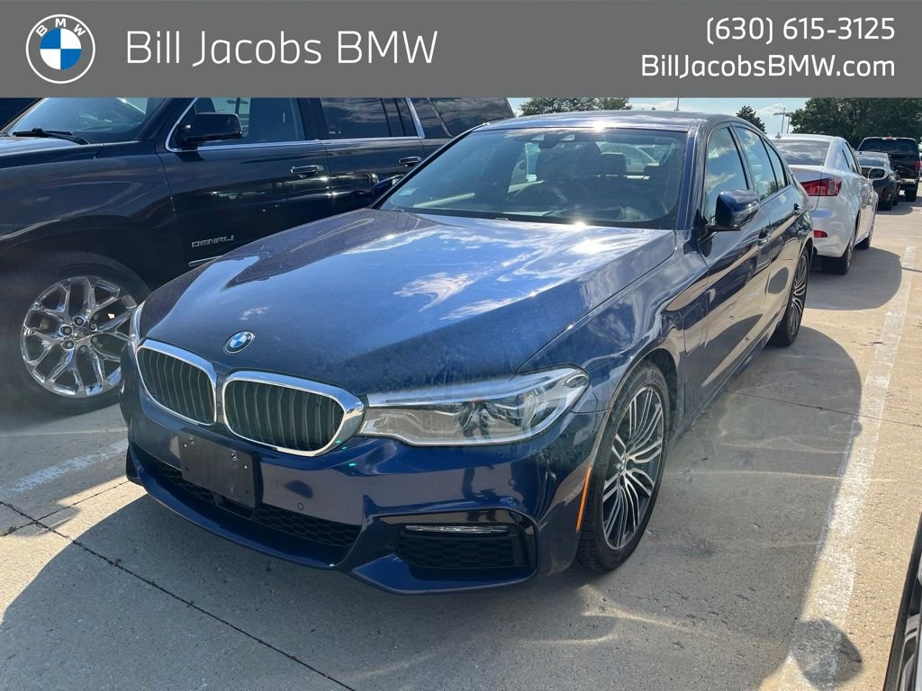 Used 2018 Mediterranean Blue Metallic BMW 530e xDrive iPerformance image 1