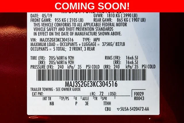 Used 2019 Red Ford SE image 38