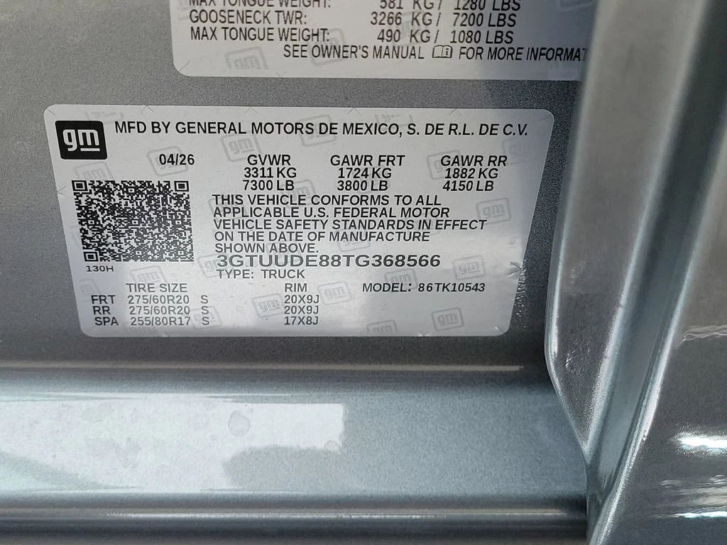 New 2026 Sterling Metallic GMC SLT image 25