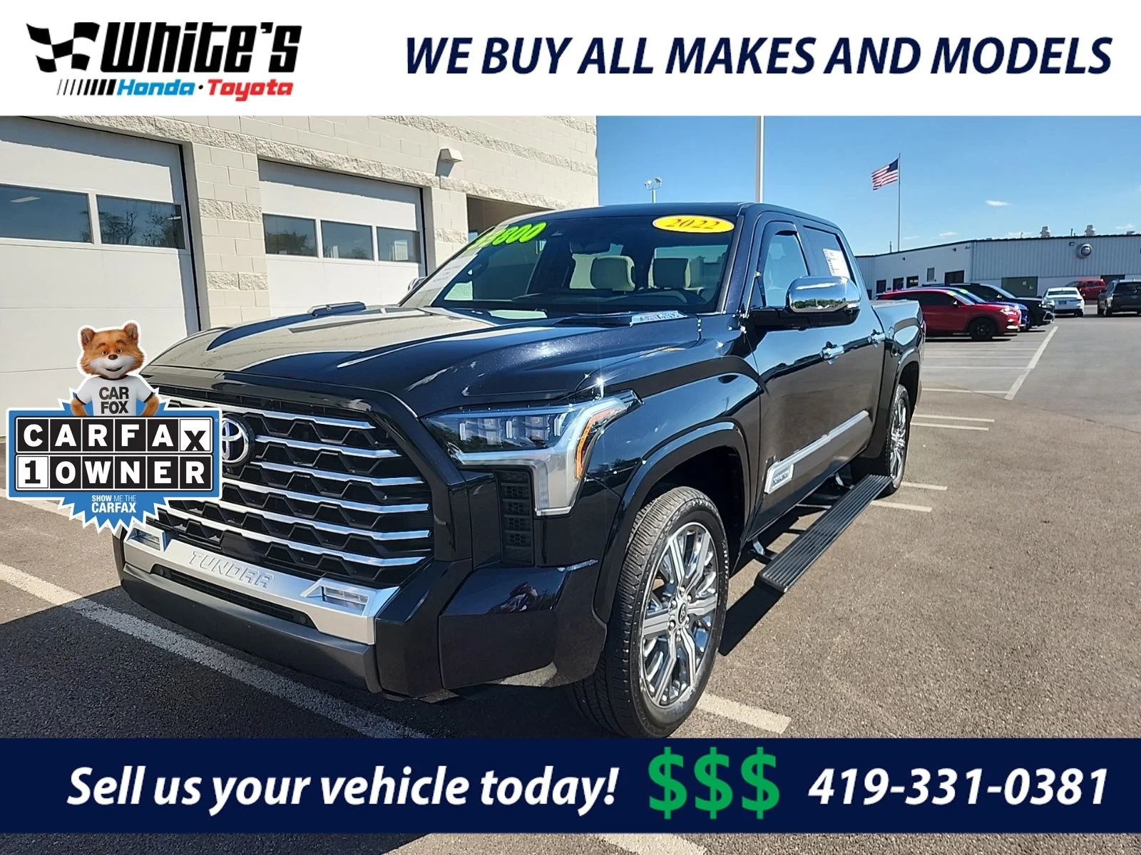 Used 2022 Black Toyota Capstone image 1