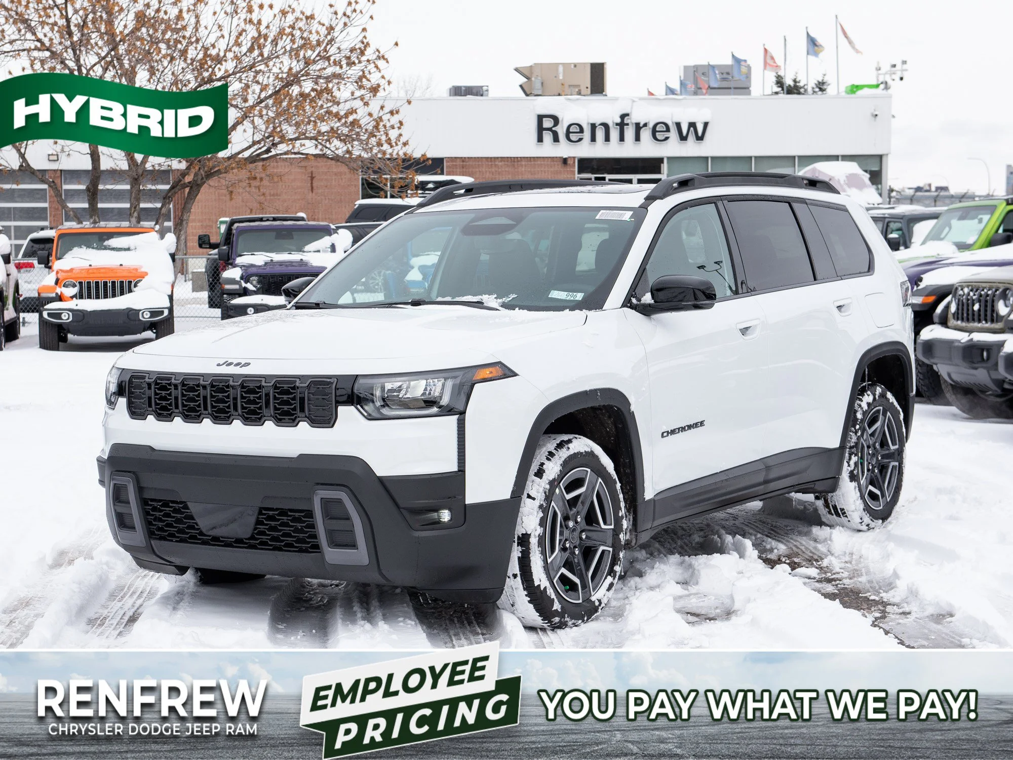 New 2026 White Jeep Limited * Hybrid image 1