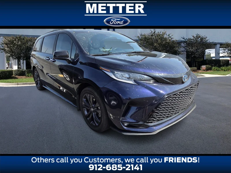 Blue 2025 Toyota Sienna XSE 7-Passenger FWD Minivan Front-Wheel Drive