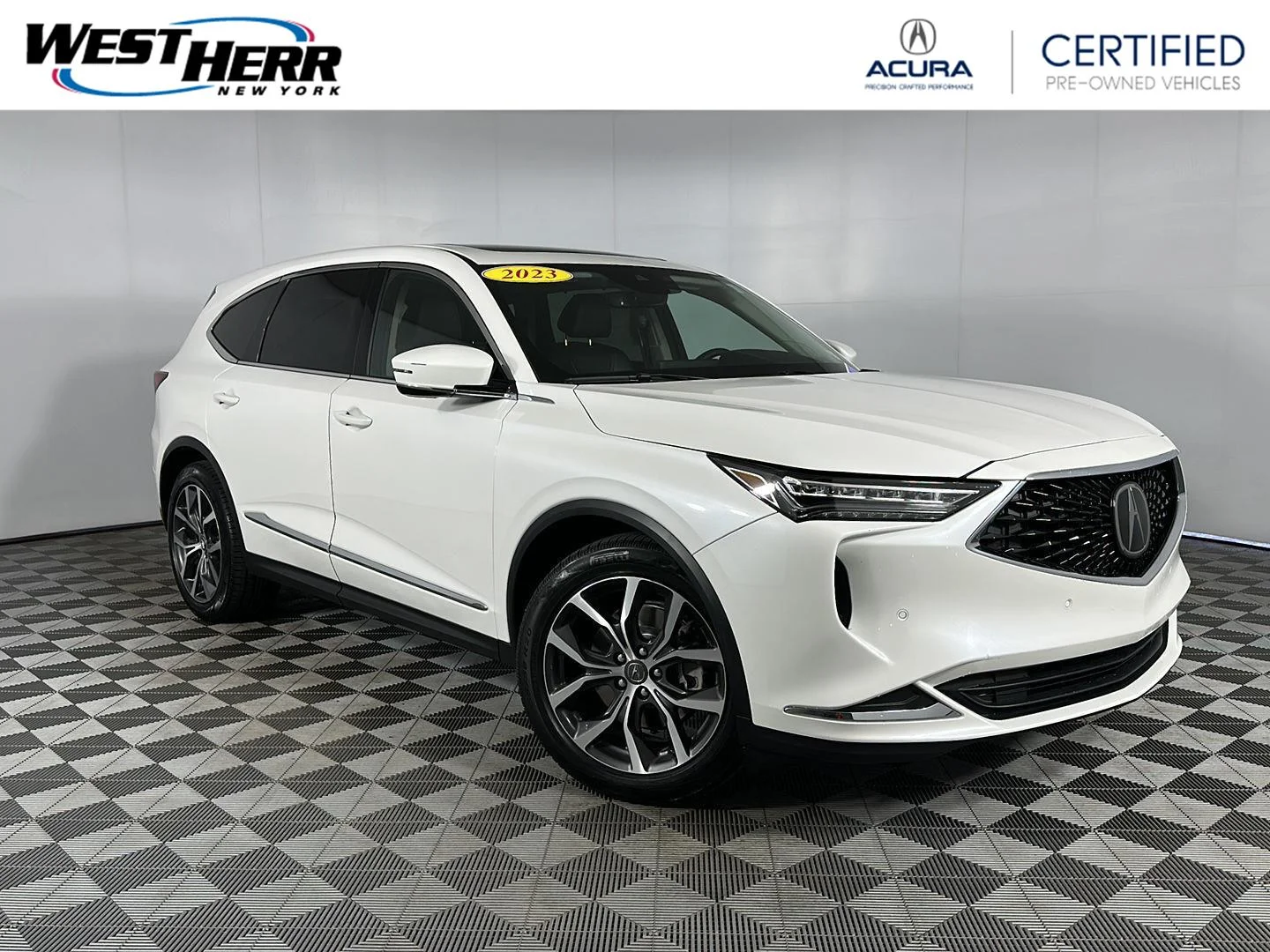 Certified Used 2023 Platinum White Pearl Acura SH-AWD w/Tech image 1