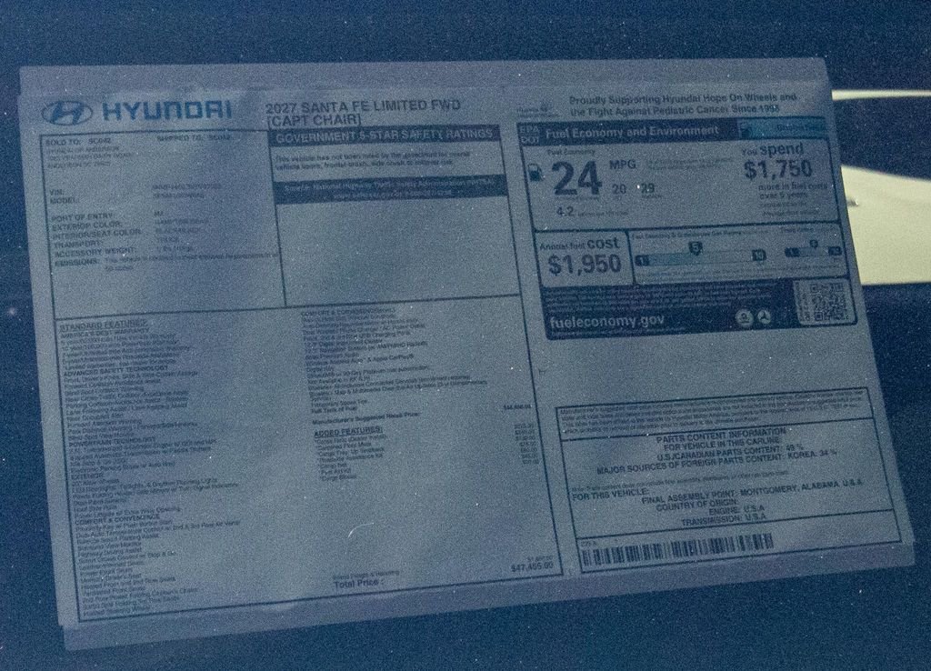 New 2027 Gray Hyundai Limited image 34