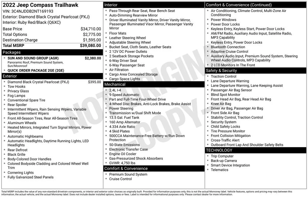 Certified Used 2022 Black Jeep Trailhawk image 10