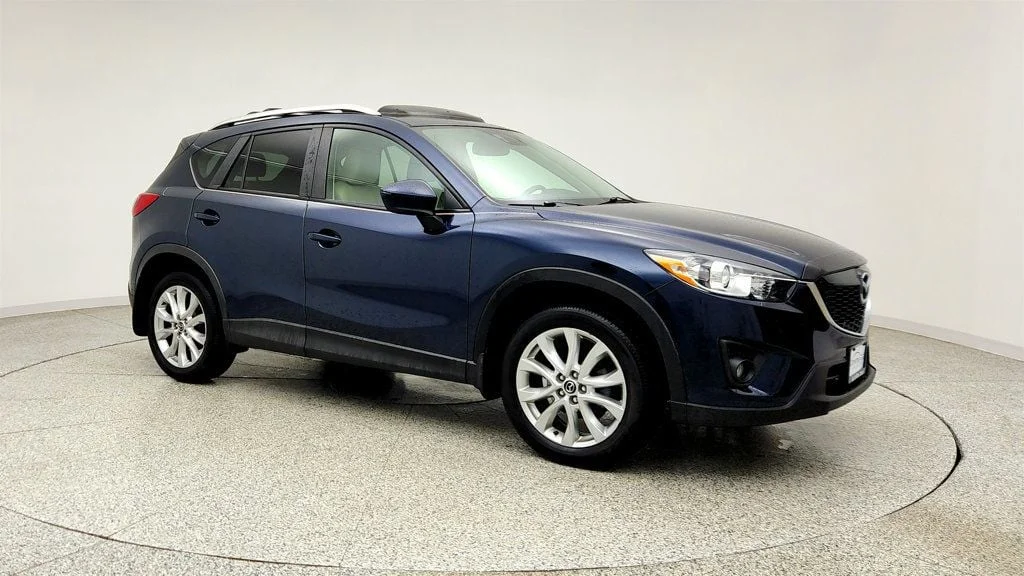 Used 2015 Deep Crystal Blue Mica Mazda AWD 4dr Automatic Grand Touring w/ Technology Package image 3