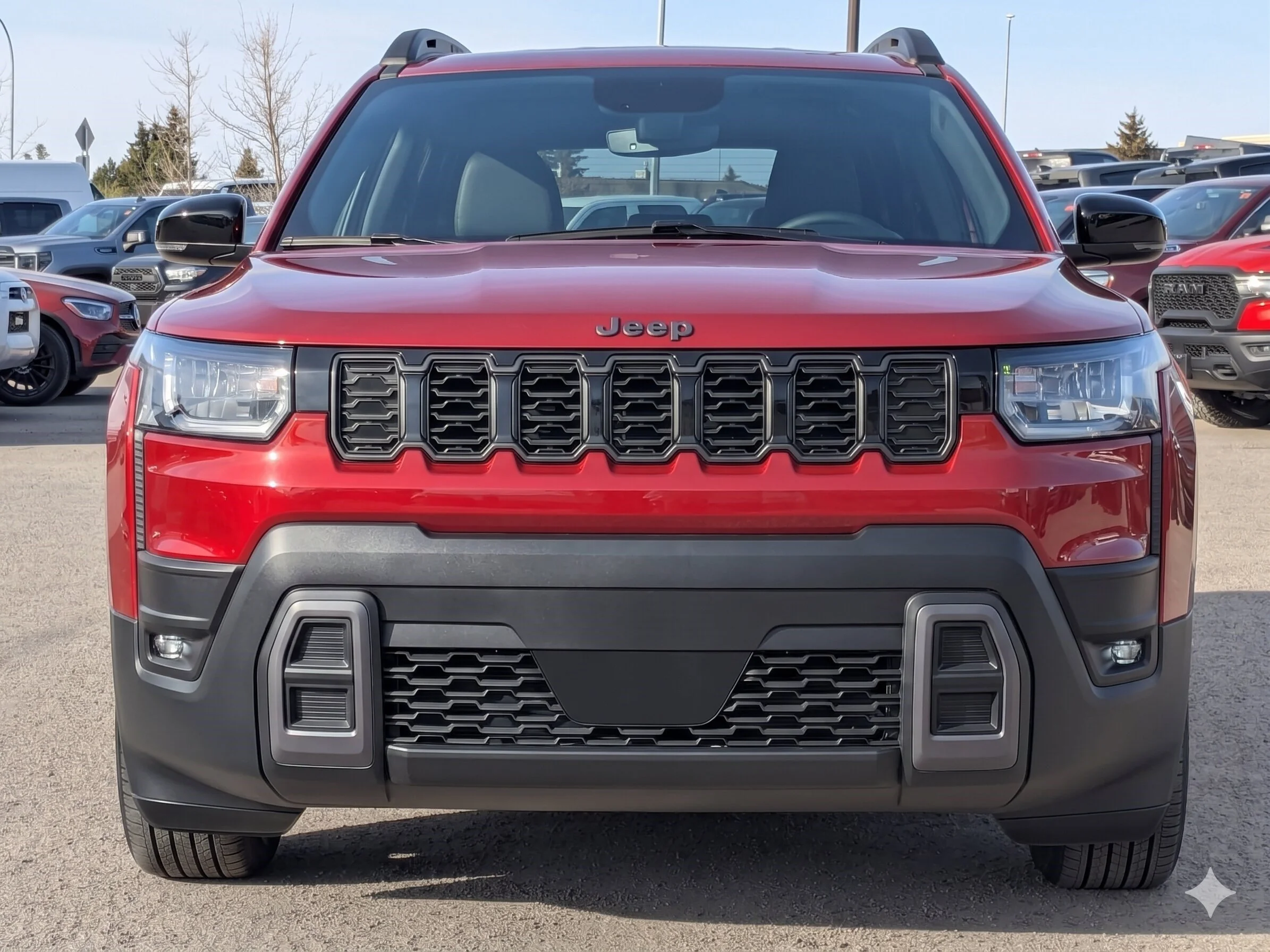 New 2026 Red Jeep Limited - - 1.6L Turbo Hybrid - Pano Sunroof - 12.3 Dsply - Pwr Liftgate - Wireless Charging & More image 3
