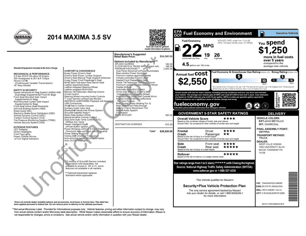 Used 2014 Brown Nissan 3.5 SV image 8
