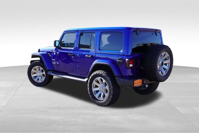 Used 2019 Blue Jeep Unlimited Sahara image 7