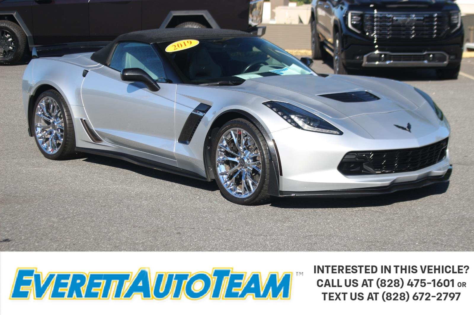 Used 2019 BLADE SILVER METALLIC Chevrolet Z06 2LZ image 1