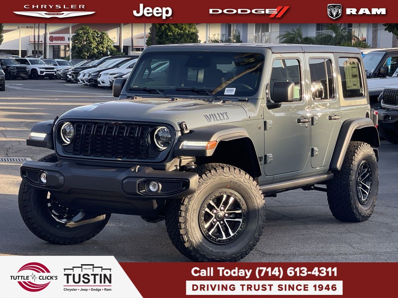 New 2026 Anvil Clearcoat Jeep Willys image 1