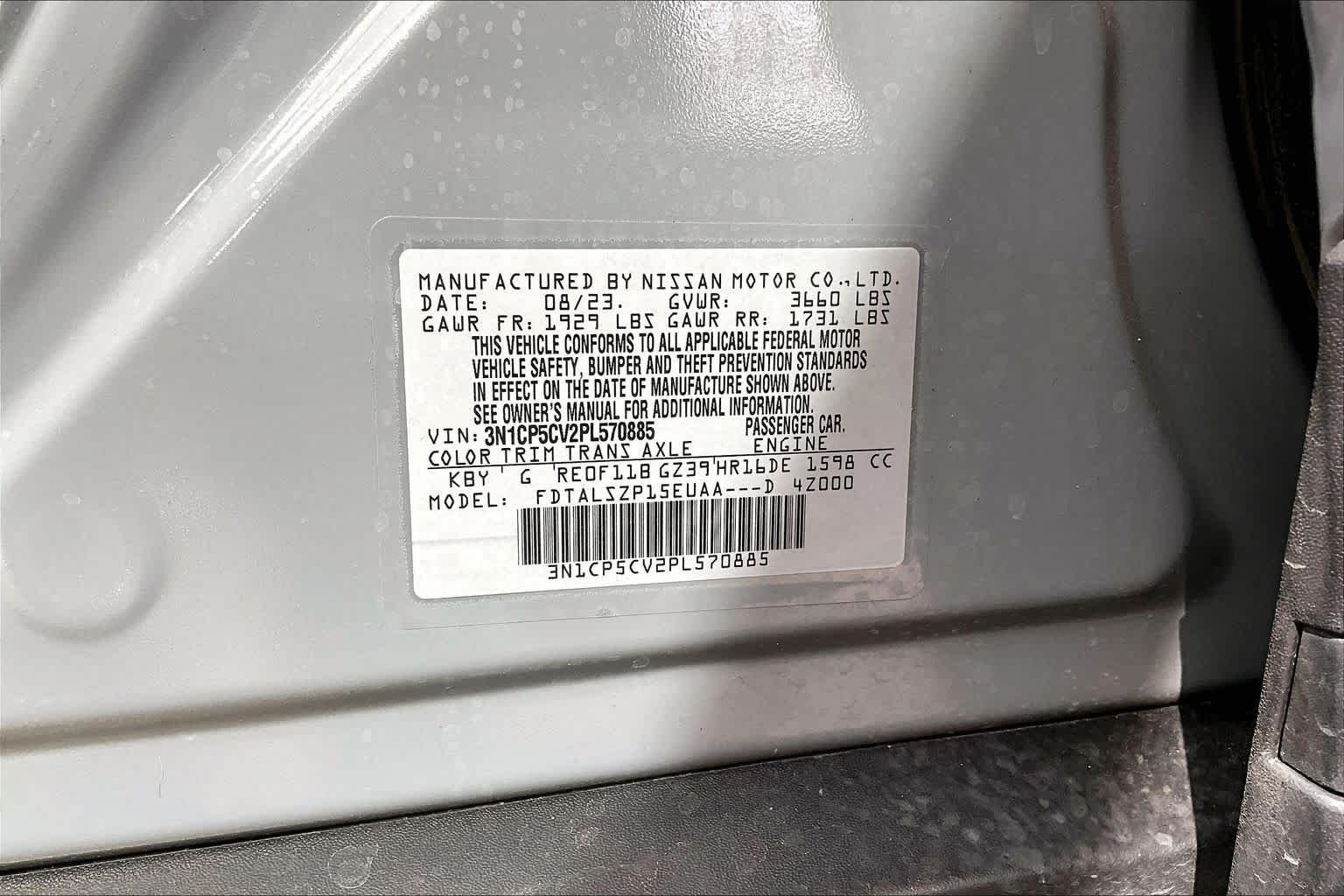 Used 2023 Boulder Gray Pearl Nissan SV image 33