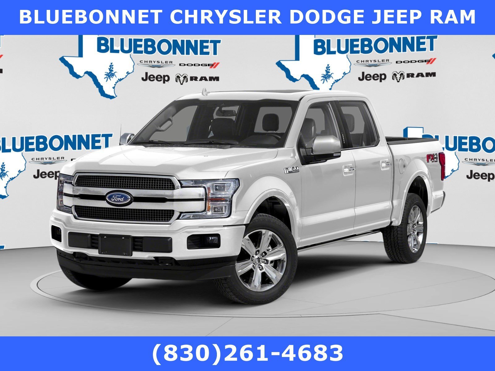 Used 2020 White Metallic Ford Platinum image 1