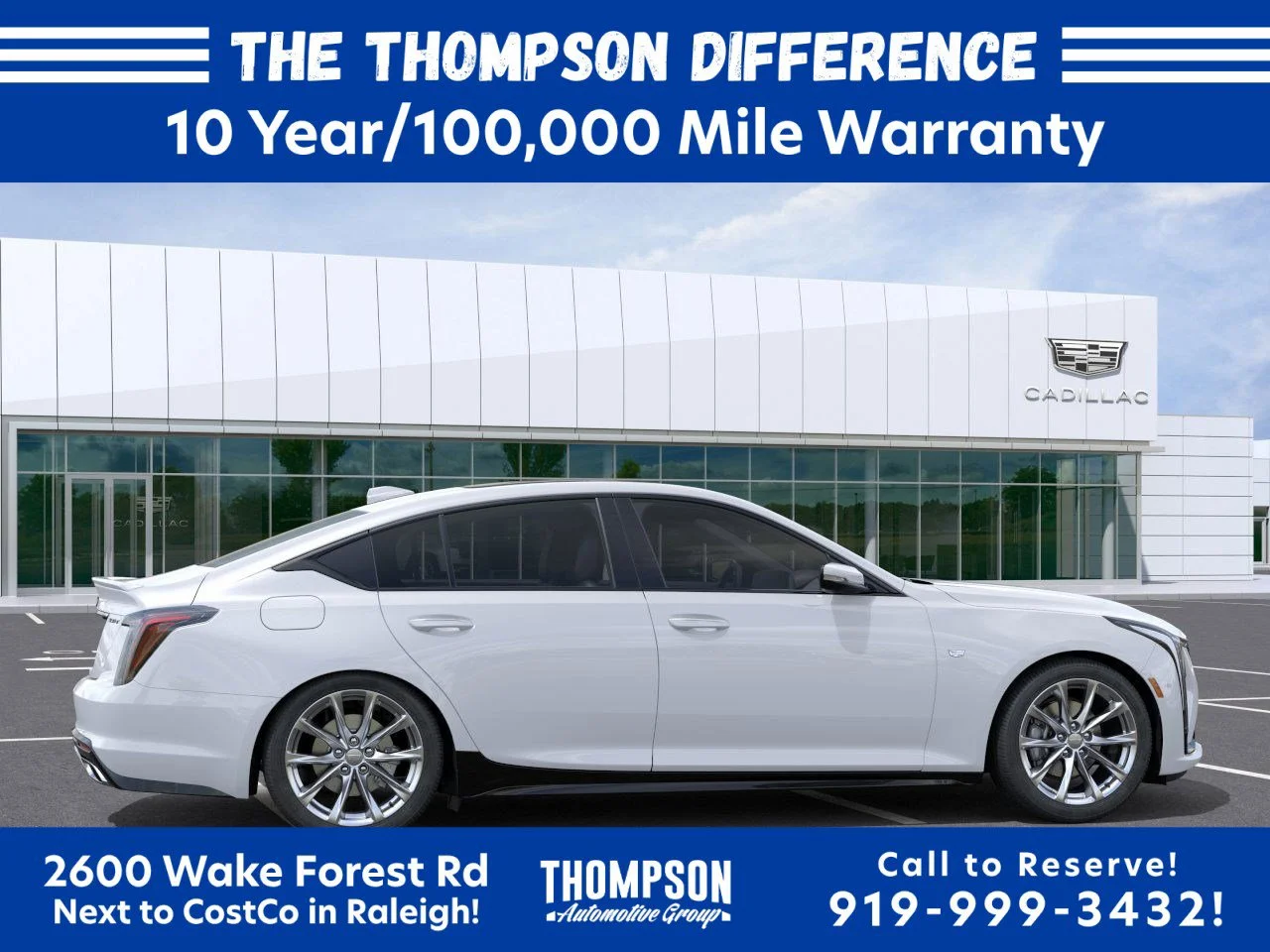 New 2026 Vibrant White Tricoat Cadillac Sport image 5
