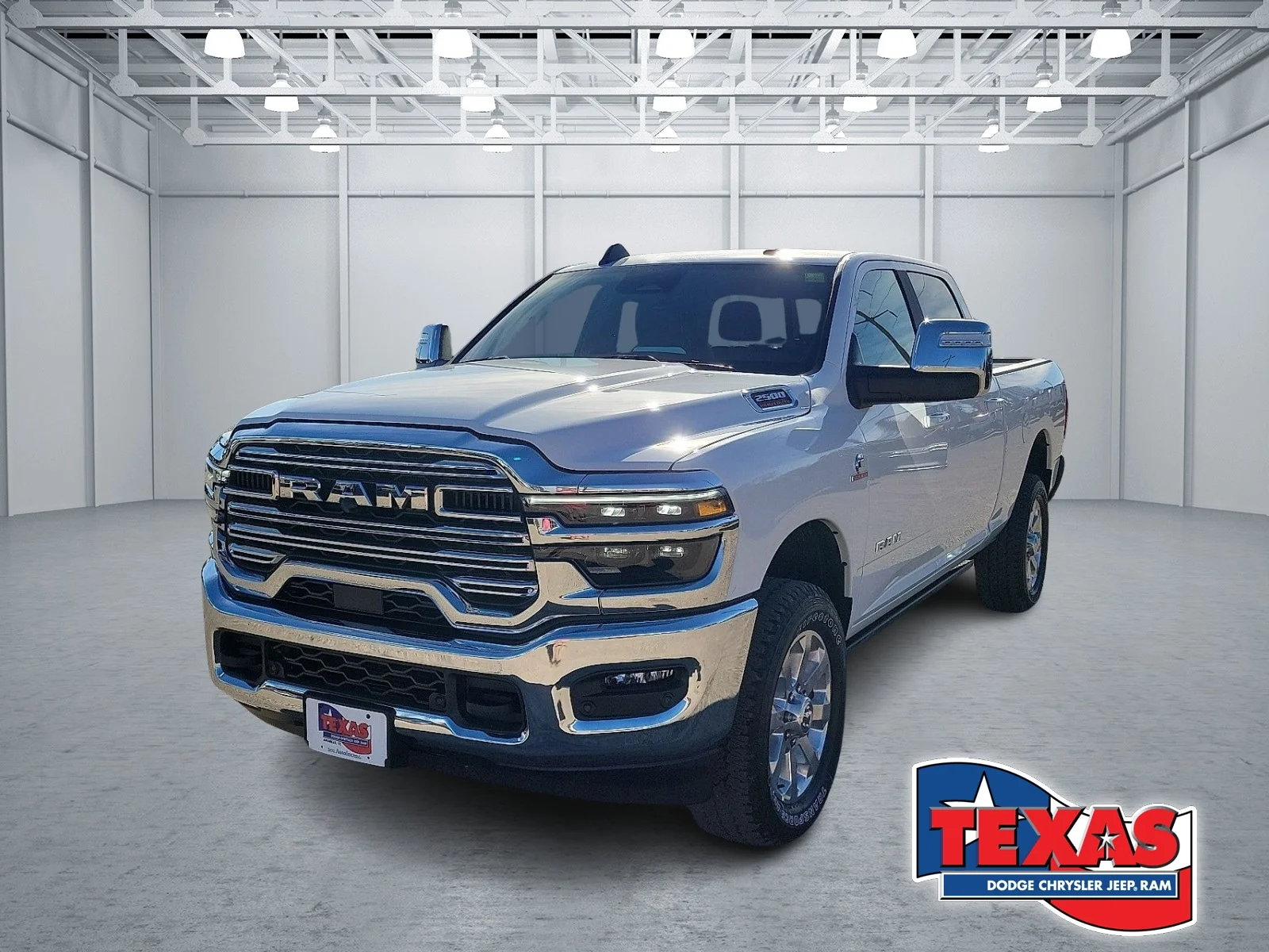 New 2026 Bright White Ram LARAMIE CREW CAB 4X4 6