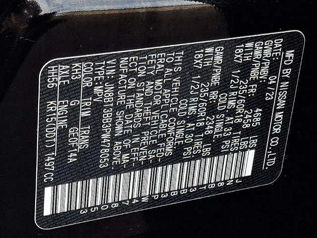 Used 2023 Black Nissan SV image 26