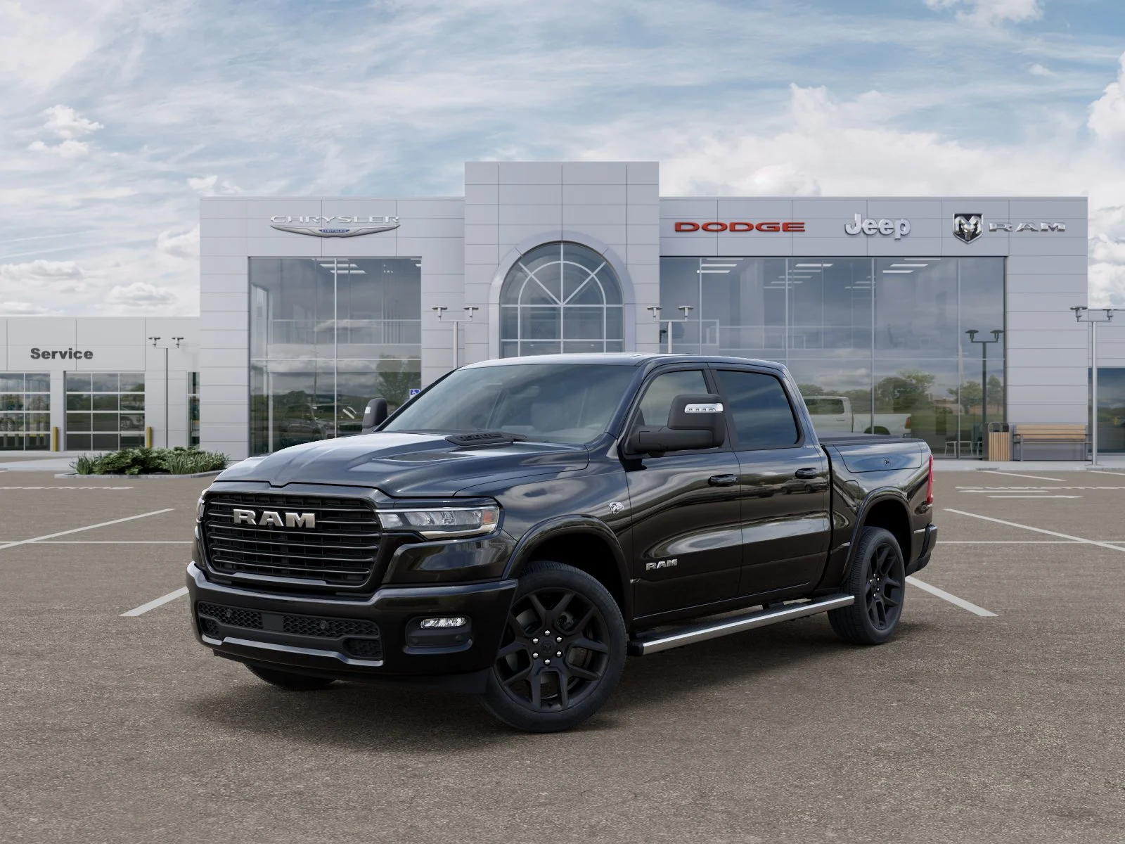 New 2026 Diamond Black Crystal Pearl-Coat Exterior Paint RAM Laramie image 28