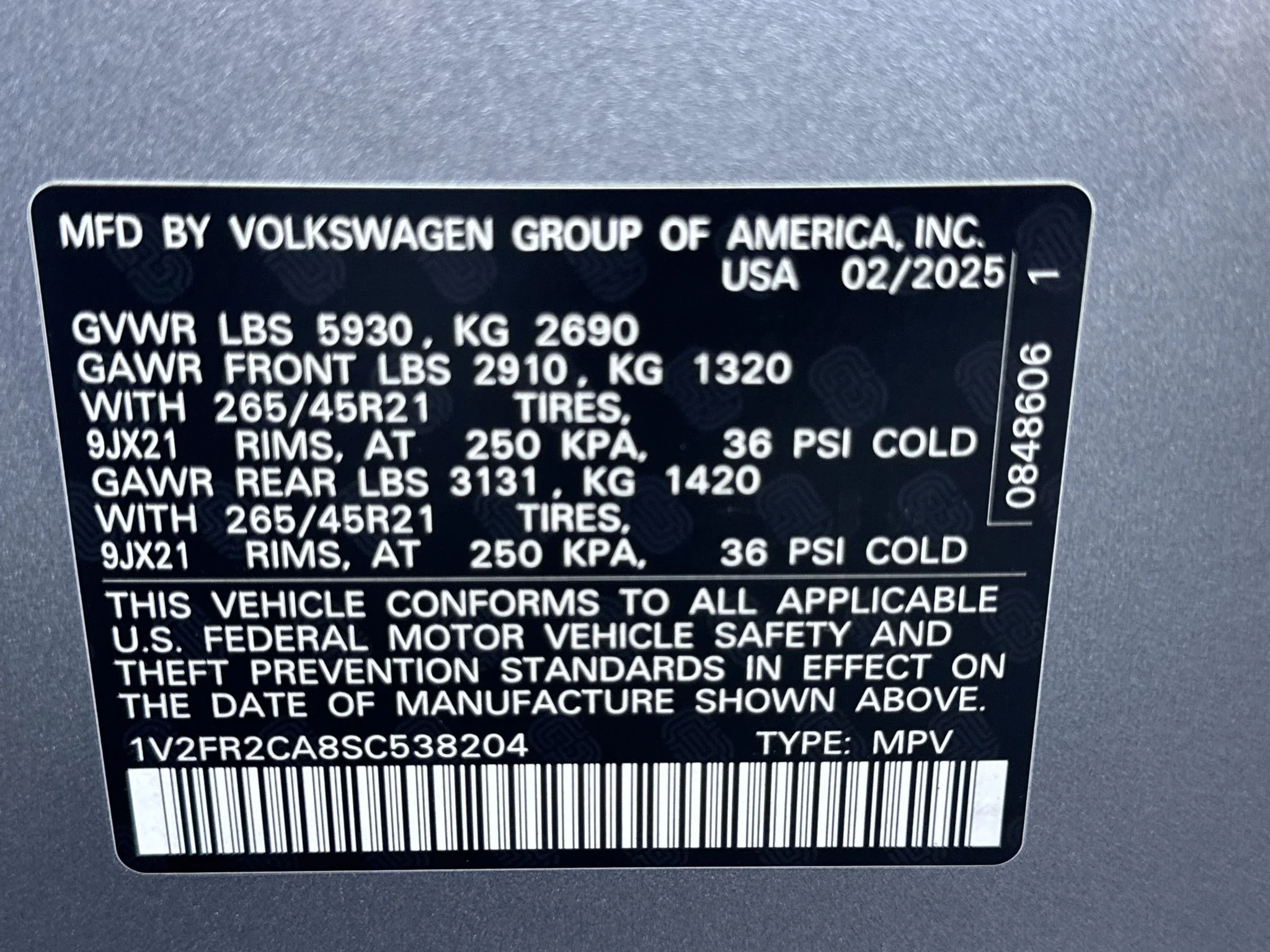 Used 2025 Silver Mist Metallic Volkswagen SEL Premium R-Line 4Motion image 35