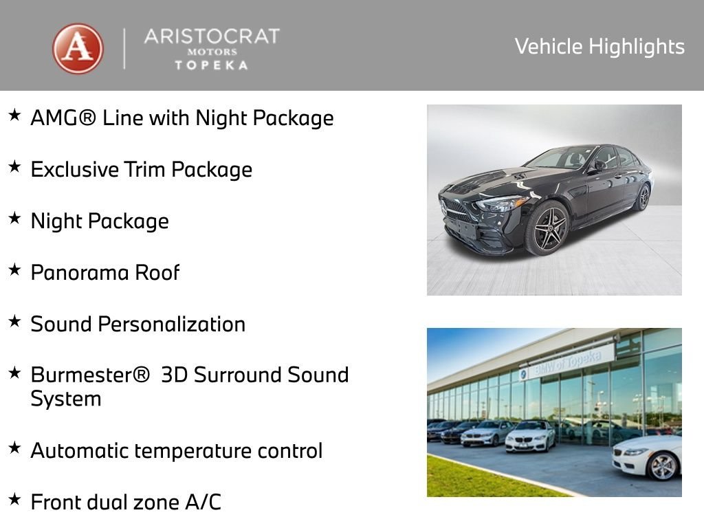 Used 2025 Mercedes-Benz C-Class Sedan C 300 with VIN W1KAF4HB5SR251763 for sale in Kansas City