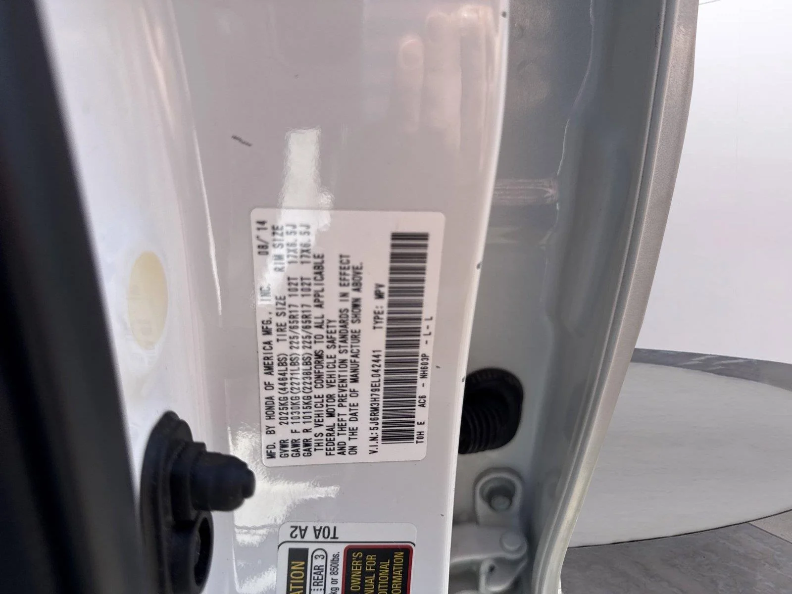 Used 2014 White Diamond Pearl Honda EX-L image 38