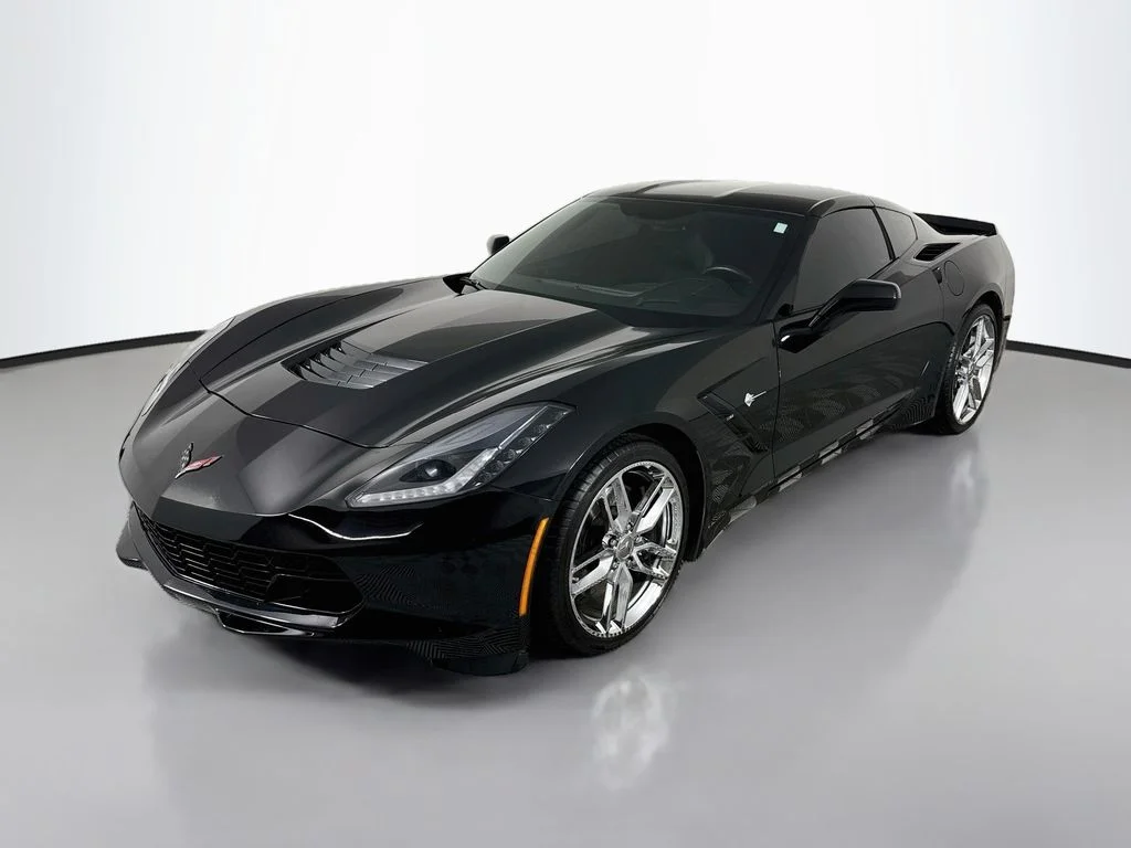 Used 2015 Black Chevrolet Stingray Z51 image 1