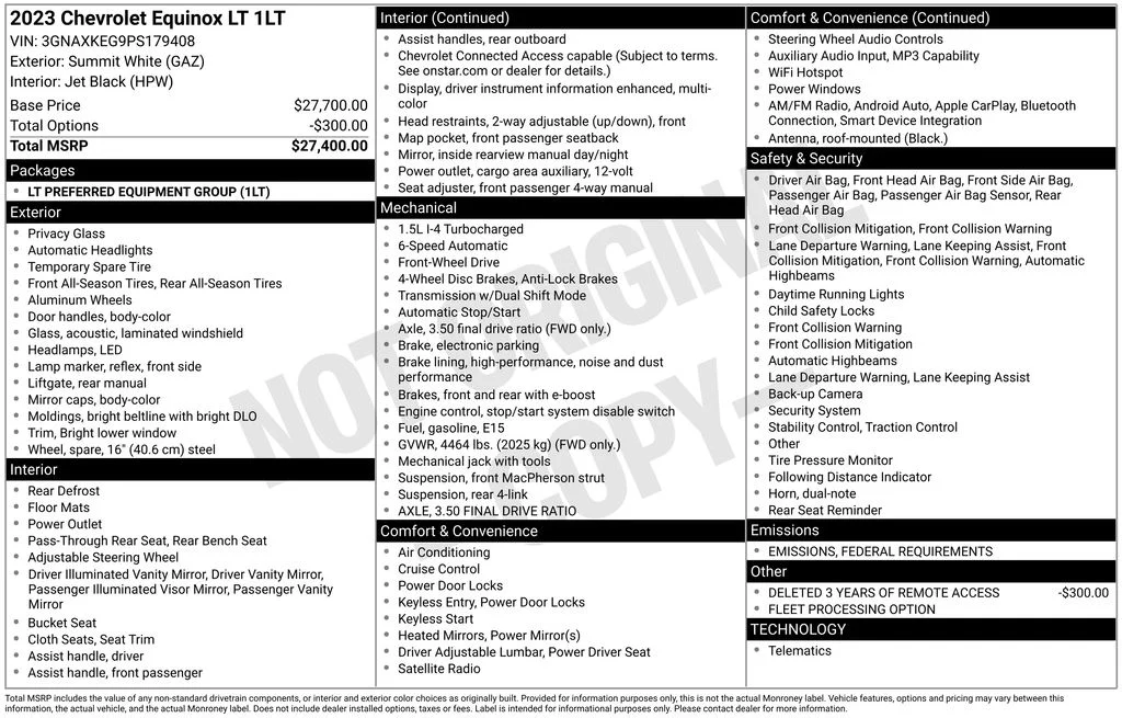 Used 2023 White Chevrolet LT image 17