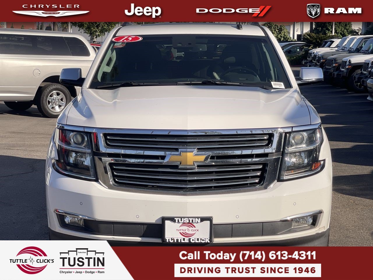 Used 2015 Summit White Chevrolet LTZ image 2