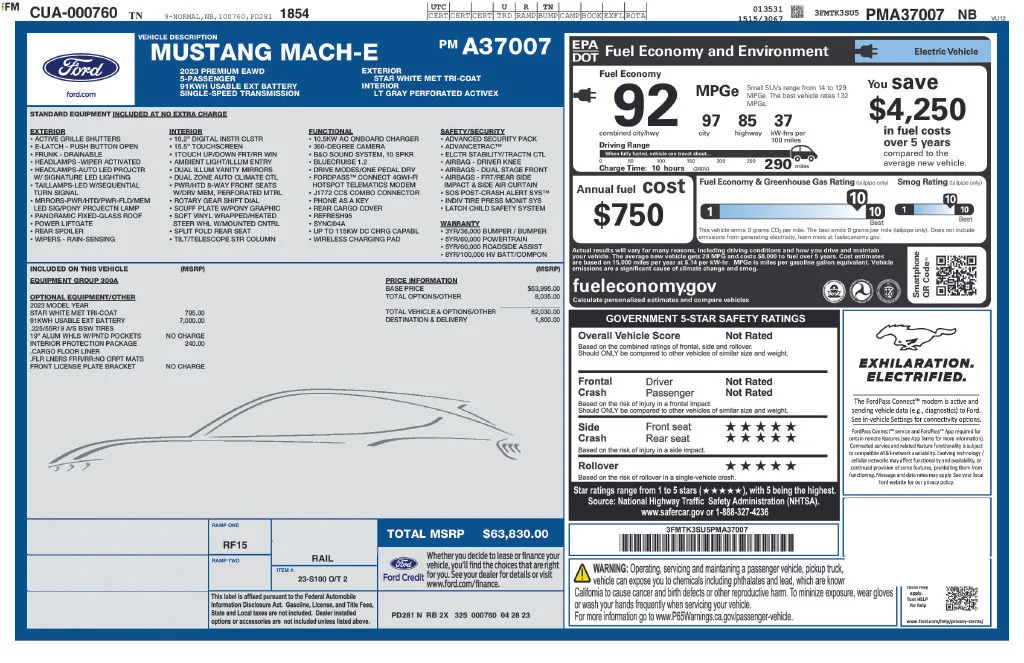 Certified Used 2023 Star White Ford Premium image 39