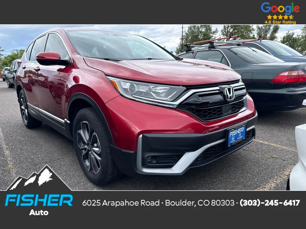 Used 2021 Radiant Red Metallic Honda EX image 1