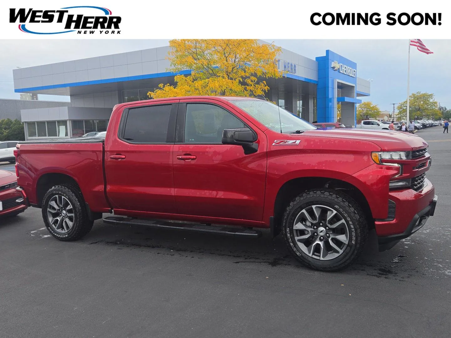 Used 2021 Cherry Red Tintcoat Chevrolet RST image 1