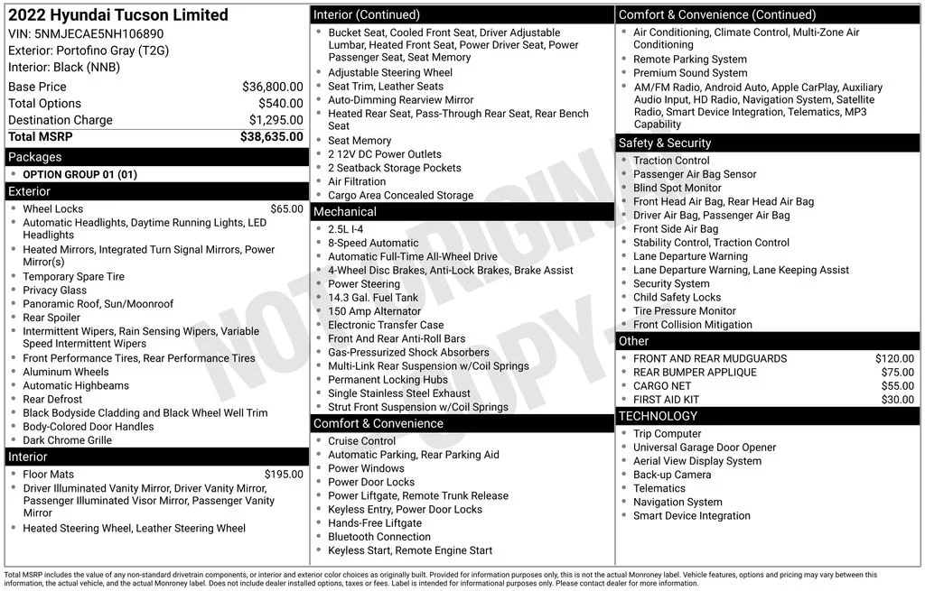 Used 2022 Gray Hyundai Limited image 2