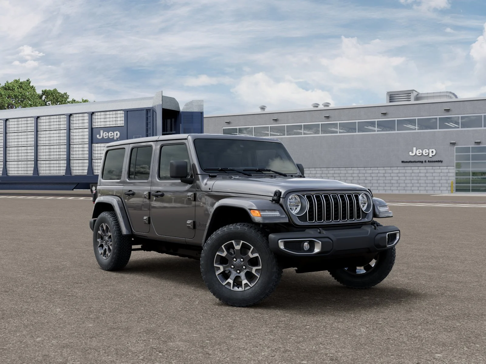 New 2026 Granite Crystal Metallic Clear-Coat Exterior Paint Jeep Sahara image 3