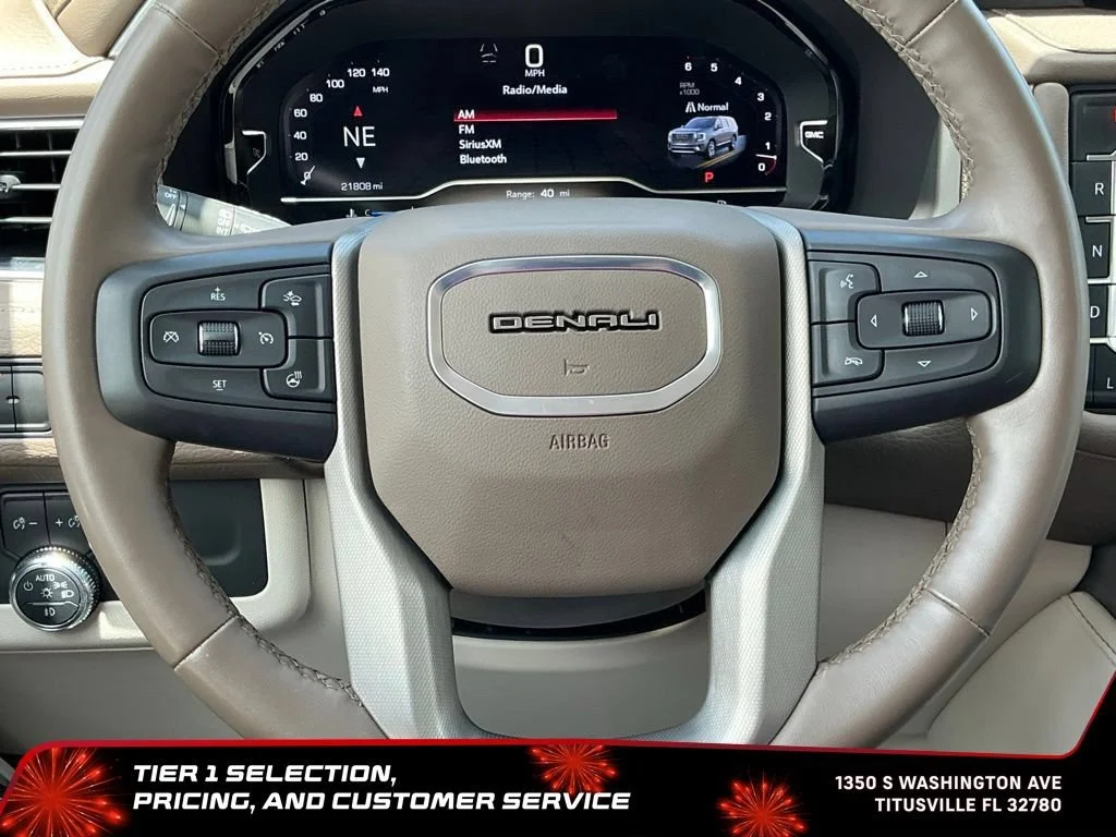 Used 2024 White Frost Tricoat GMC Denali image 40